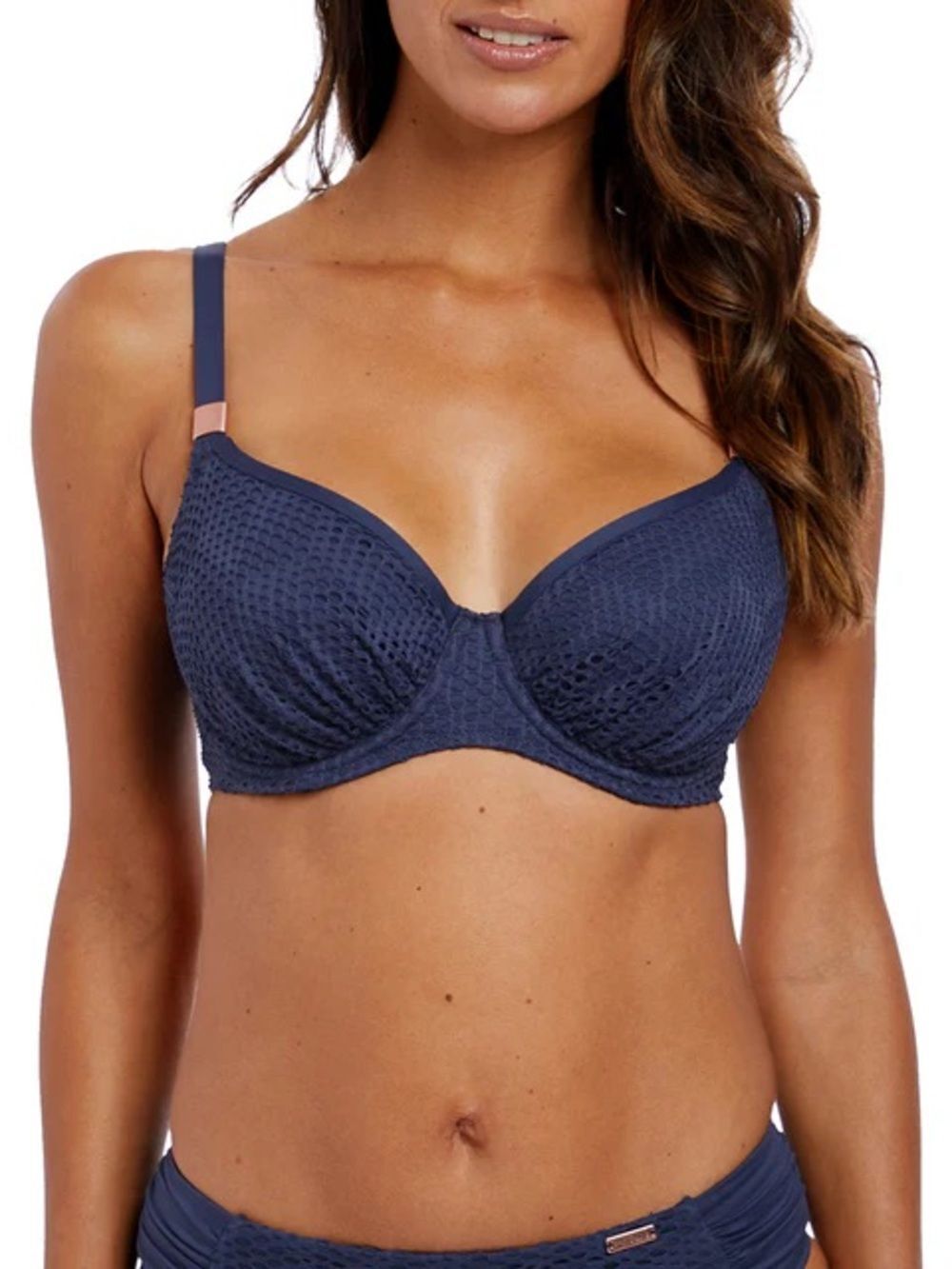 Fantasie Marseille Gathered Full Cup Underwire Bikini Twilight 38J XXL Bottom